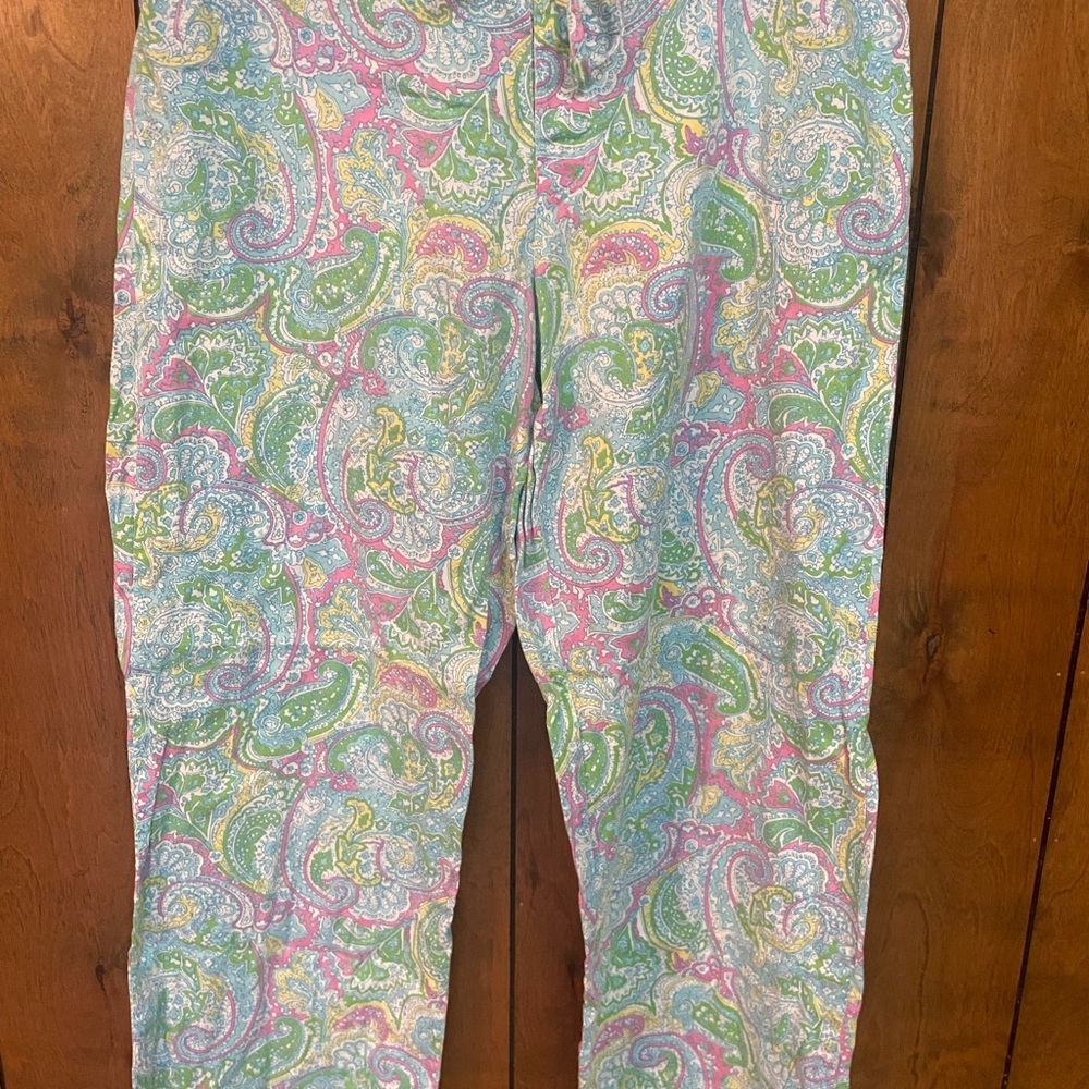 Ralph Lauren Pastel Paisley Pajama Pants in Pink, Green & Light Blue